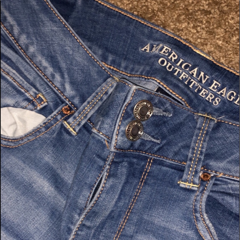 American Eagle Blue Ripped Jeans